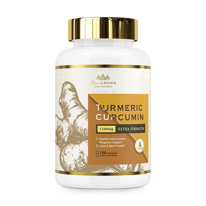 Turmeric Curcumin 1500mg with Ginger, Black Pepper & MCT Oil – High Absorption Antioxidant Support