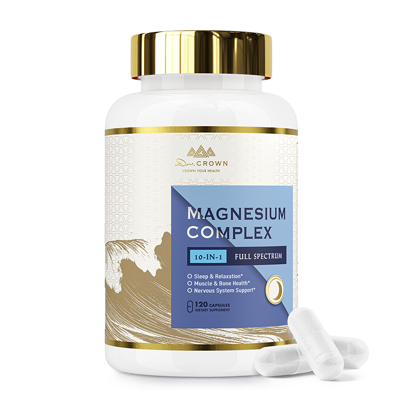10-in-1 Magnesium Complex with Vitamin B6 – High Absorption Formula for Sleep, Muscle & Energy Support