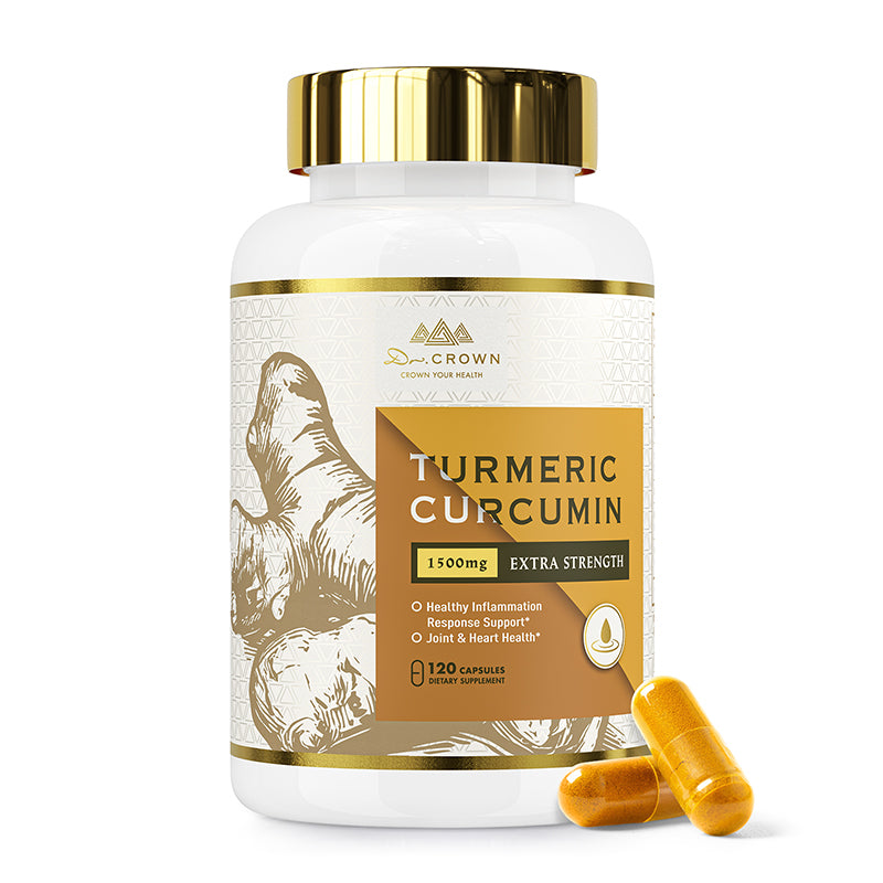 Turmeric Curcumin 1500mg with Ginger, Black Pepper & MCT Oil – High Absorption Antioxidant Support