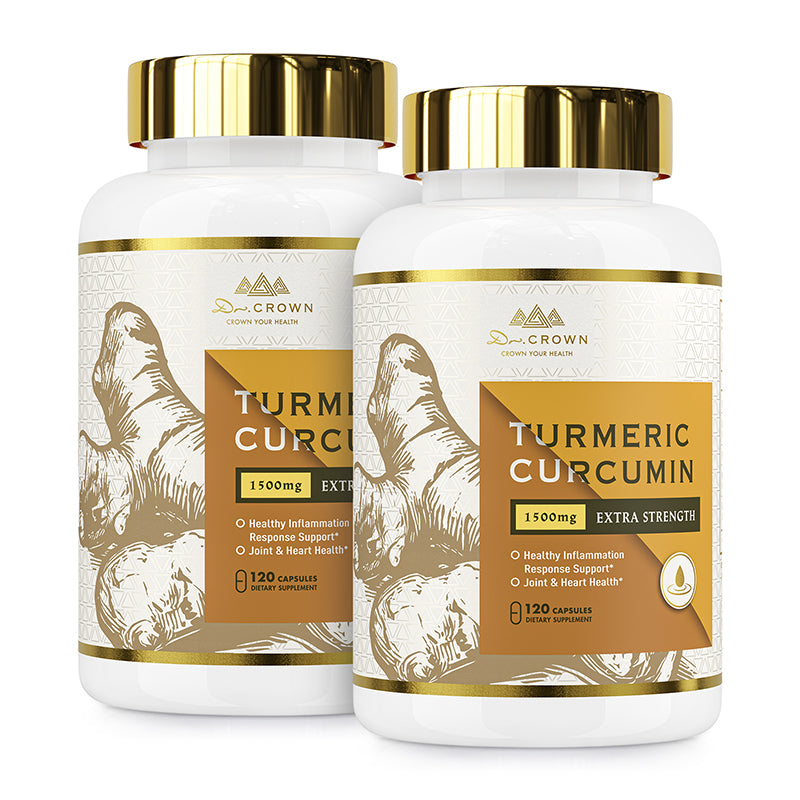 Turmeric Curcumin 1500mg with Ginger, Black Pepper & MCT Oil – High Absorption Antioxidant Support