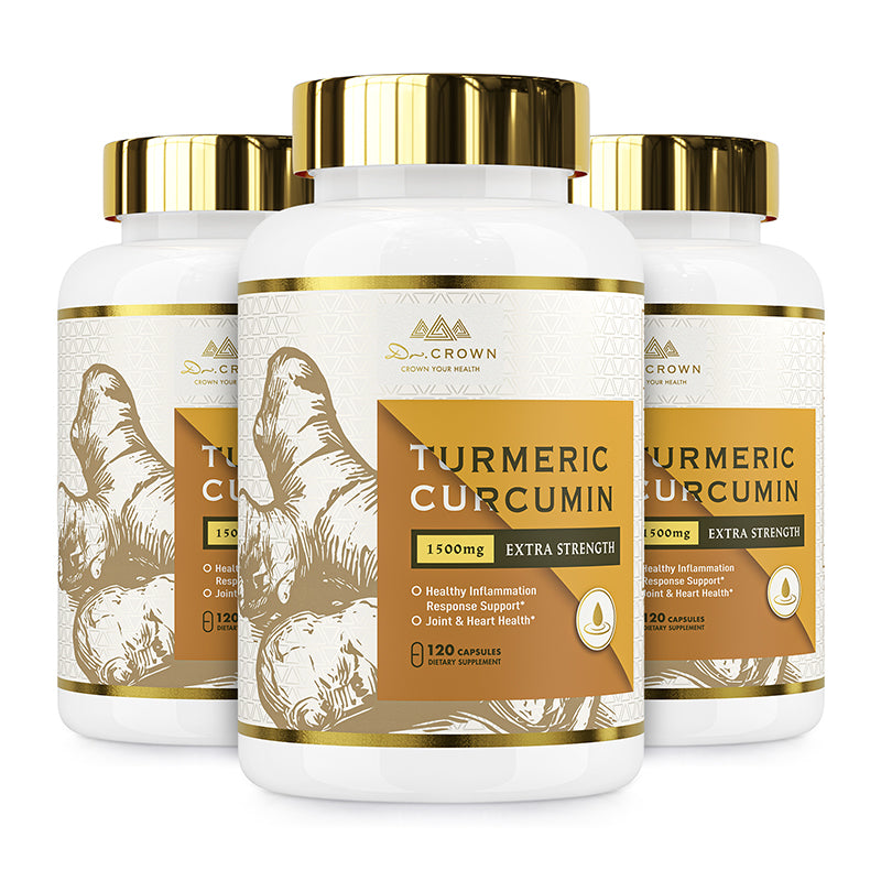 Turmeric Curcumin 1500mg with Ginger, Black Pepper & MCT Oil – High Absorption Antioxidant Support