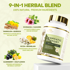 Lymphatic Support Herbal Complex with Echinacea, Dandelion & Burdock – Natural Fluid Balance Formula