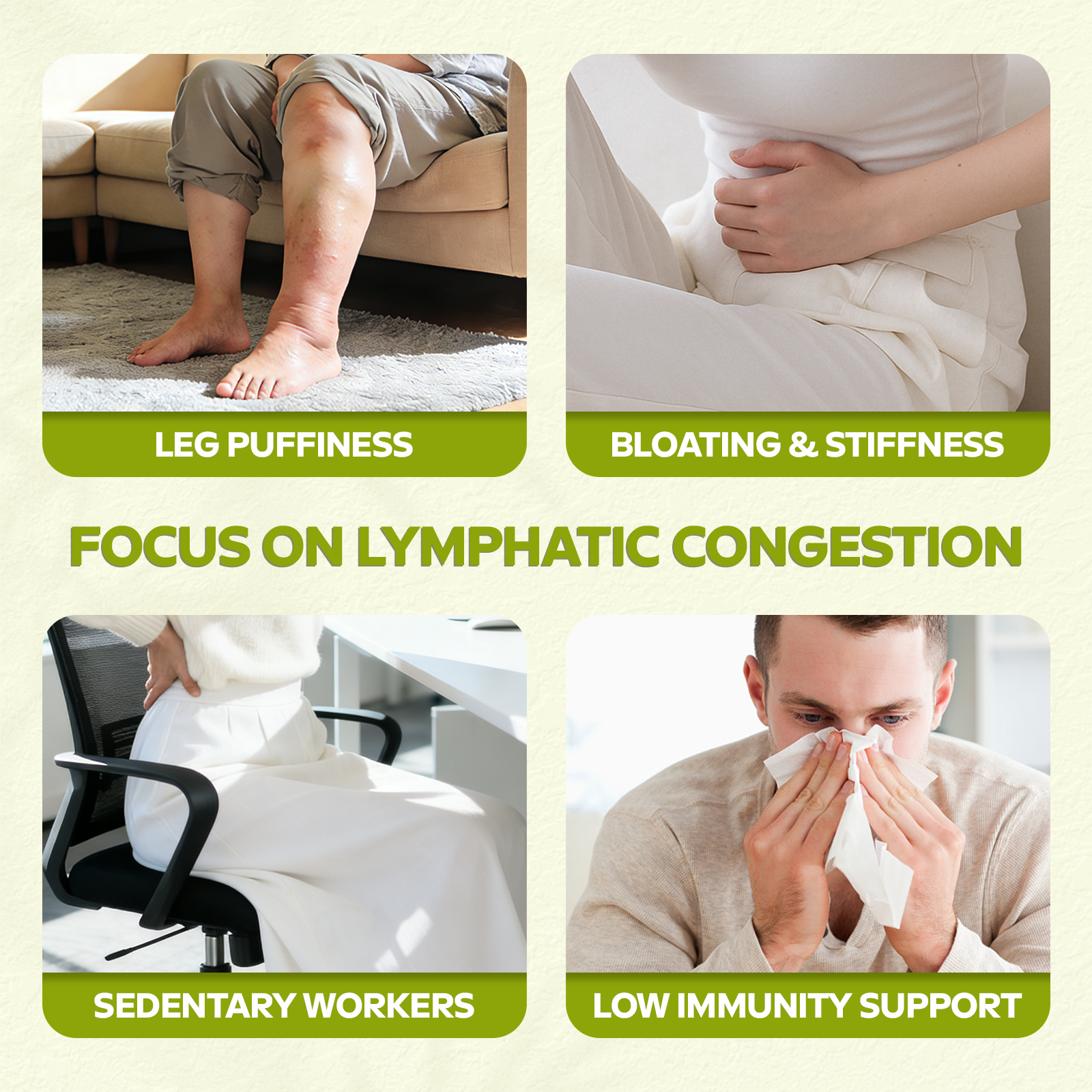 Lymphatic Support Herbal Complex with Echinacea, Dandelion & Burdock – Natural Fluid Balance Formula