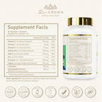 Thyroid Support Supplement with Iodine, Selenium, Zinc, B12, Ashwagandha & L-Tyrosine – 120 Capsules