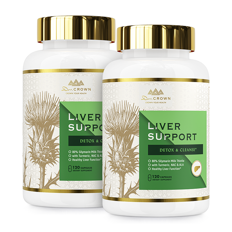 Milk Thistle Liver Support Supplement with NAC & Turmeric – 120 Capsulesd