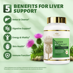 Milk Thistle Liver Support Supplement with NAC & Turmeric – 120 Capsulesd